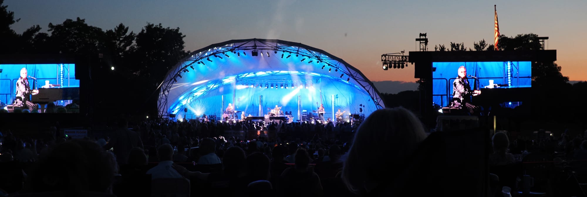 outdoor concert venue at sunset Scranton