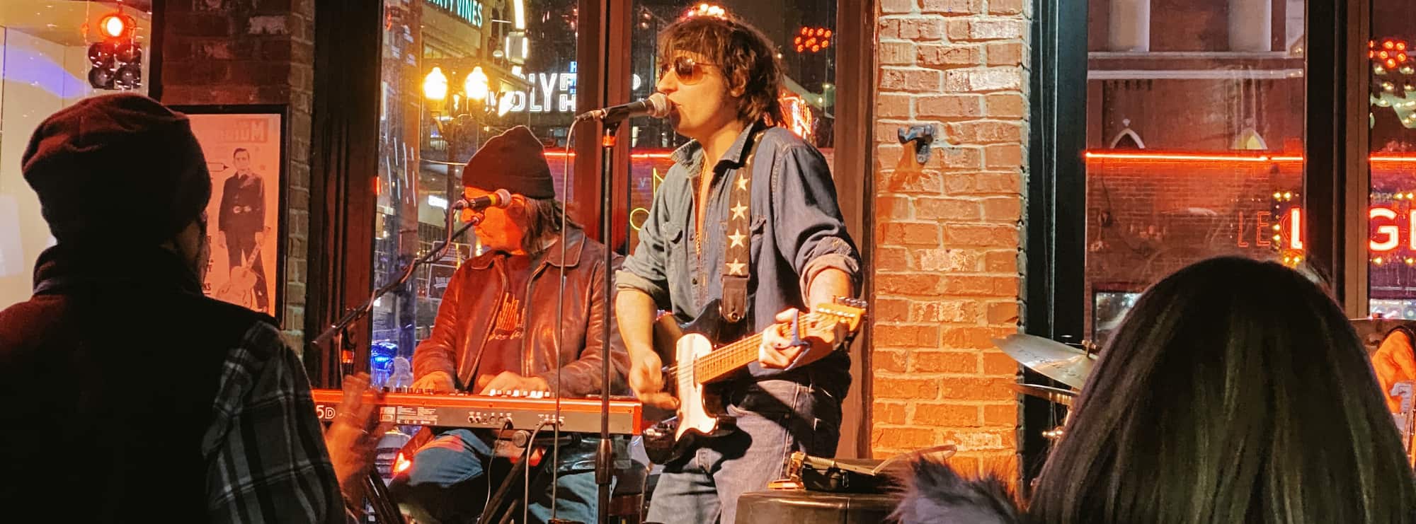 bar singer on guitar in Scranton